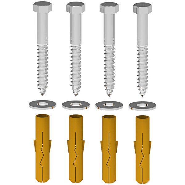An Impact Recovery Systems multi-purpose anchor kit with screws, bolts, and a screwdriver.