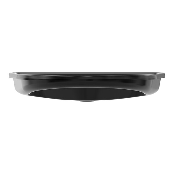 A black Stiebel Eltron drain pan.