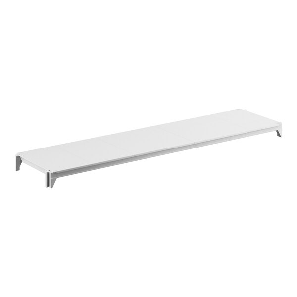 A white rectangular Cambro Camshelving® Premium shelf.