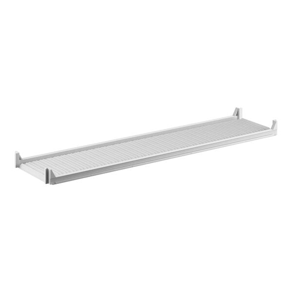 A white rectangular shelf kit.