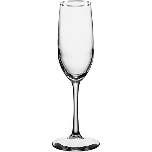 Libbey 7500 Vina Flute Glasses, 8-Ounce, Set of 12