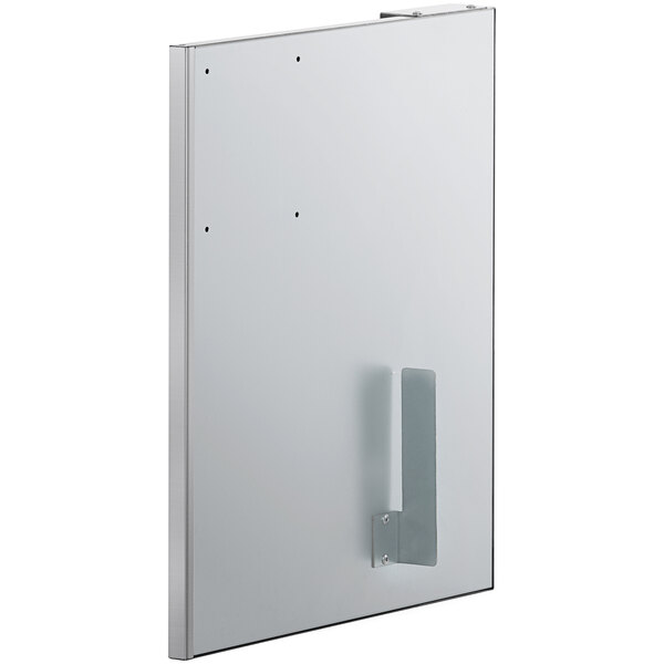 A stainless steel door for an Avantco floor fryer.