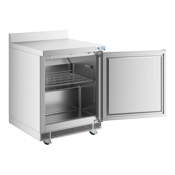 Avantco ZWT-27F-WMS 27" VersaHub WiFi-Enabled Front Breathing Worktop Freezer with 3 1/2" Backsplash