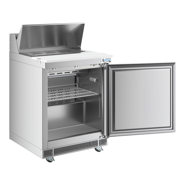 Avantco ZPT1-FB-HC 27" 1 Door Front Breathing Cutting Top Refrigerated Sandwich Prep Table