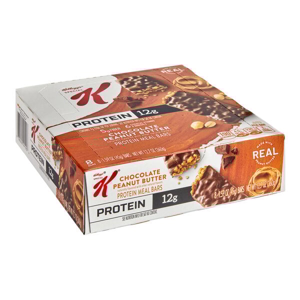 A box of 48 Kellogg's Special K Chocolate Peanut Butter Protein Meal Bars.