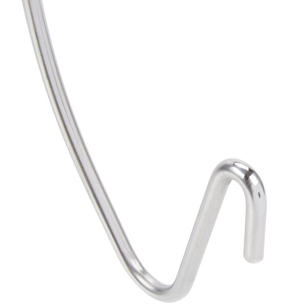 A silver Vollrath Orion chafer cover holder hook.