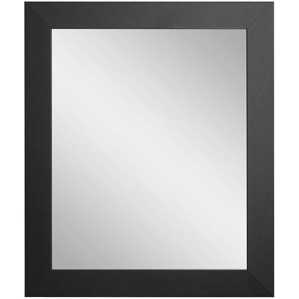 A rectangular black mirror with a white border.