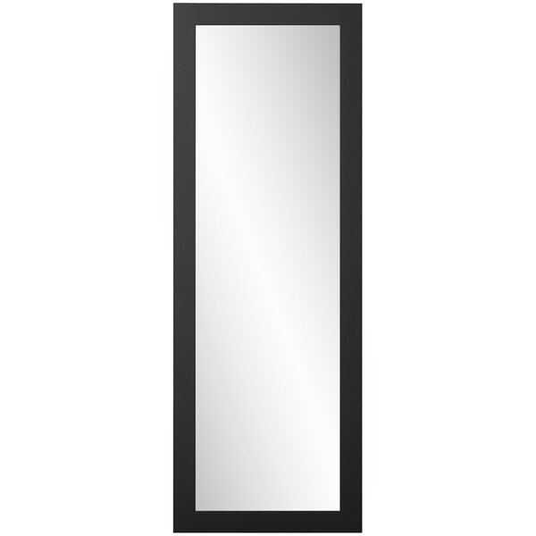 A rectangular mirror with a black frame.