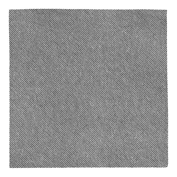 A Touchstone by Choice black tweed linen-feel beverage napkin with a small square pattern.
