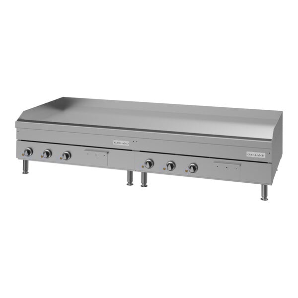 Garland E24-72G 72" Heavy-Duty Electric Countertop Griddle - 240V, 3 Phase, 24 kW