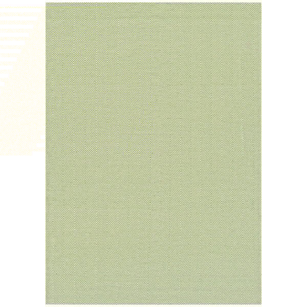 A green and white Couristan runner rug with a dotted pattern.