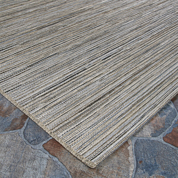 A close-up of the woven pattern on a Couristan Cape Hinsdale area rug.