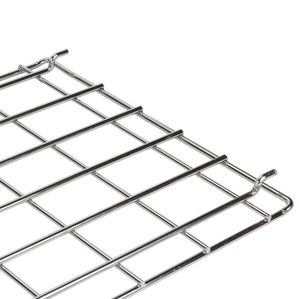 A close up of a Metro Back Enclosure Panel for a wire rack.