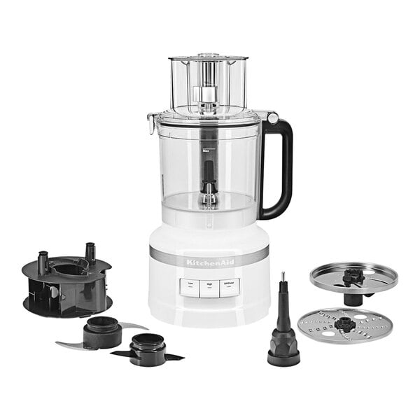KitchenAid KFP1318WH White 13-Cup Food Processor - 120V