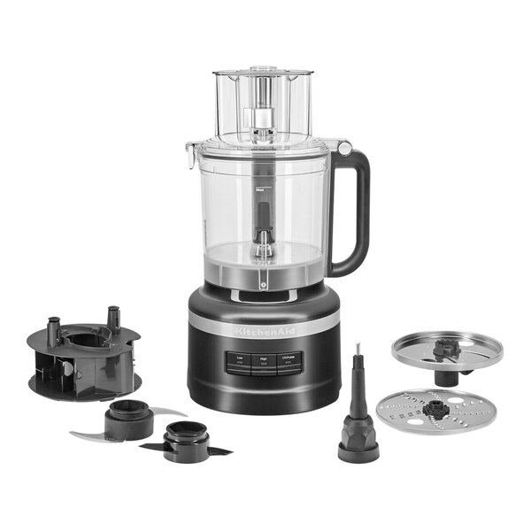 KitchenAid KFP1318BM Matte Black 13-Cup Food Processor - 120V