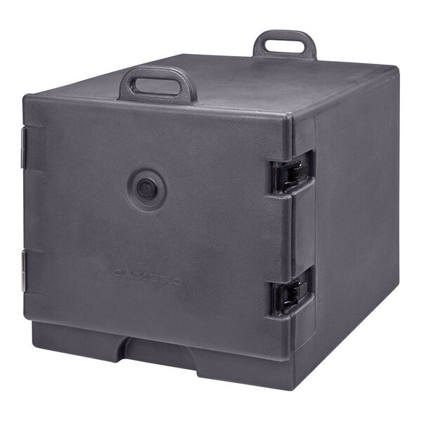 Cambro 1826MTC615 Camcarrier Charcoal Gray Front Loading Insulated Tray / Sheet Pan Carrier for Full Size Pans