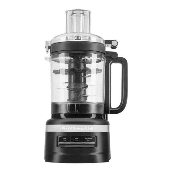 KitchenAid KFP0921BM Matte Black 9-Cup Food Processor - 120V