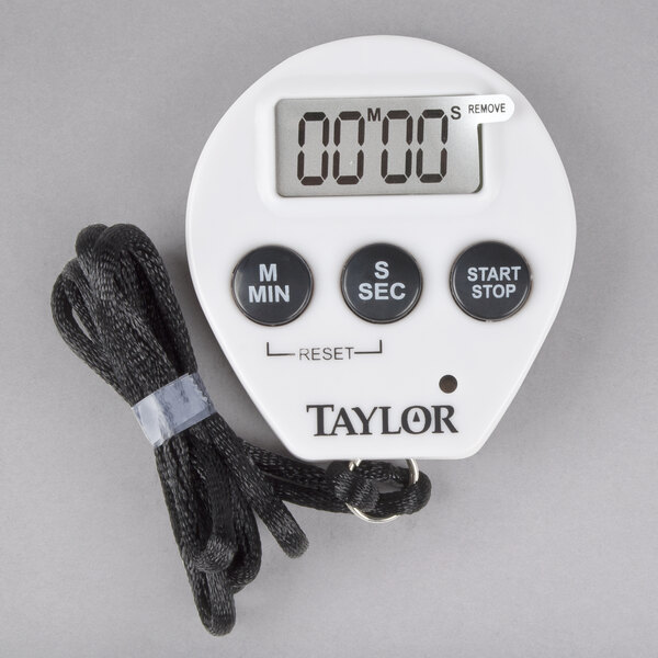 Taylor 5816N Digital 100 Minute Kitchen Timer / Stopwatch with Lanyard