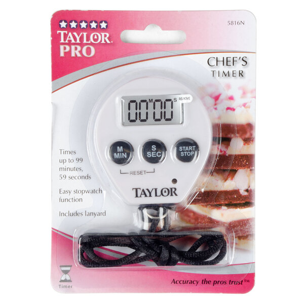 Taylor 5816n Chef S Professional Digital Kitchen Timer Stopwatch Image Preview