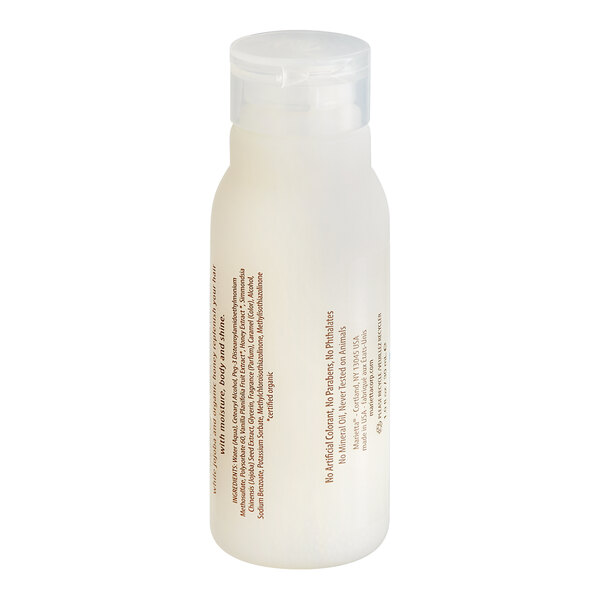 A white bottle of ProTerra Honey and Vanilla Conditioner with brown text.