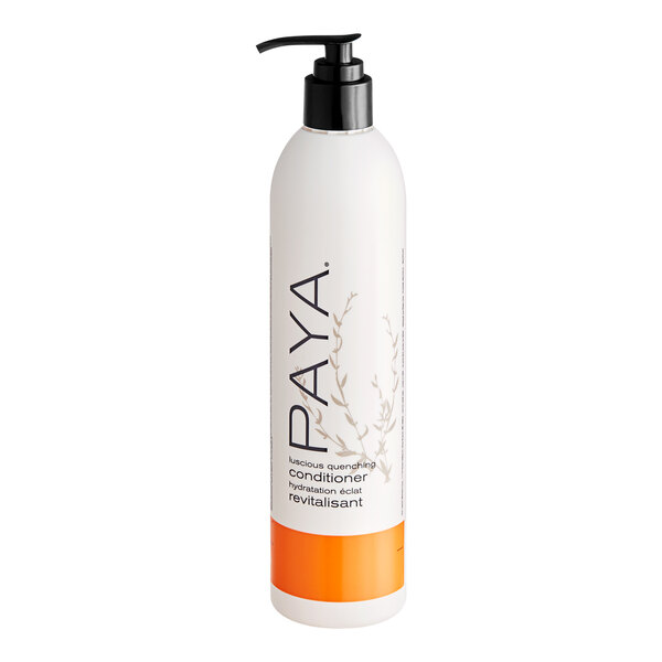 A white bottle of PAYA Papaya Conditioner with an orange label.