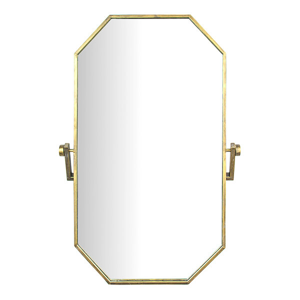 A Kalalou wall mirror with a gold frame.