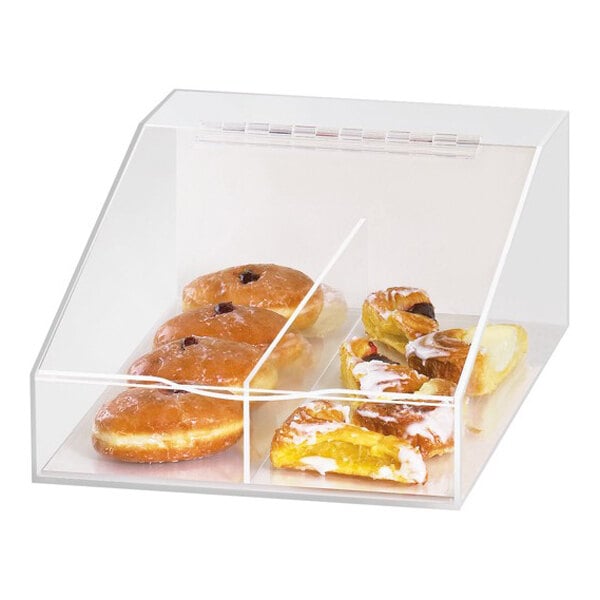 Cal-Mil 123 Classic Acrylic Food Bin with Removable Divider - 13" x 16" x 7"