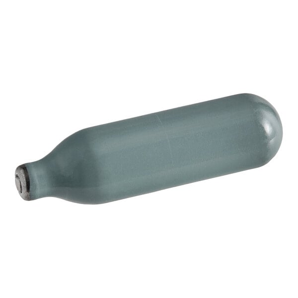 A grey Whip-It N20 charger cylinder.