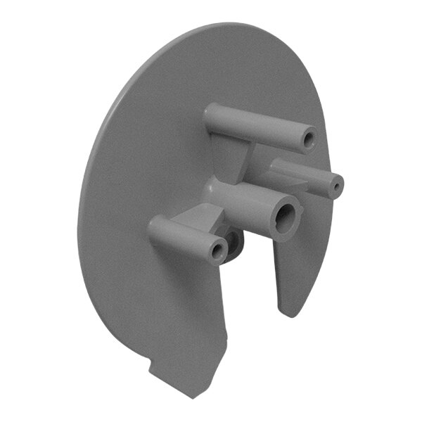 A grey plastic Tach-It 3" core adapter with multiple holes.
