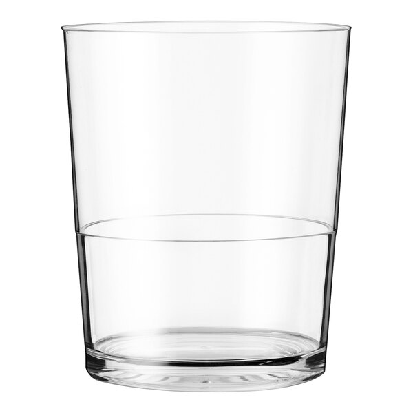 A Palm Tritan plastic rocks glass with a white background.