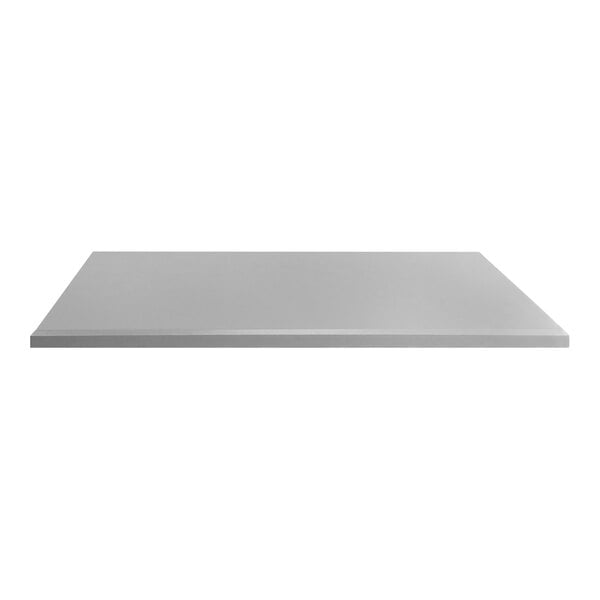 A gray rectangular Perfect Tables granite table top.