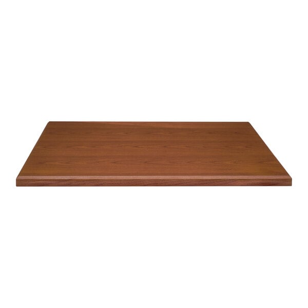 A brown wood surface with a woodgrain finish.