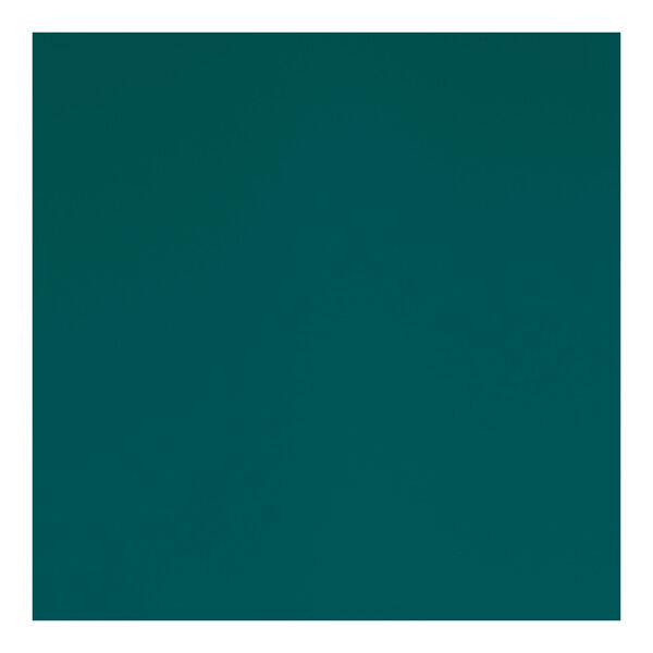 A close-up of a turquoise round table top with a microtexture.