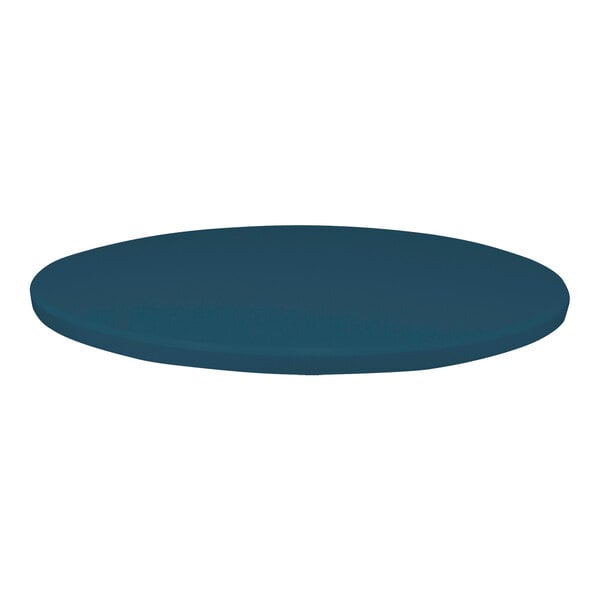 A Perfect Tables 48" round table top in blue.