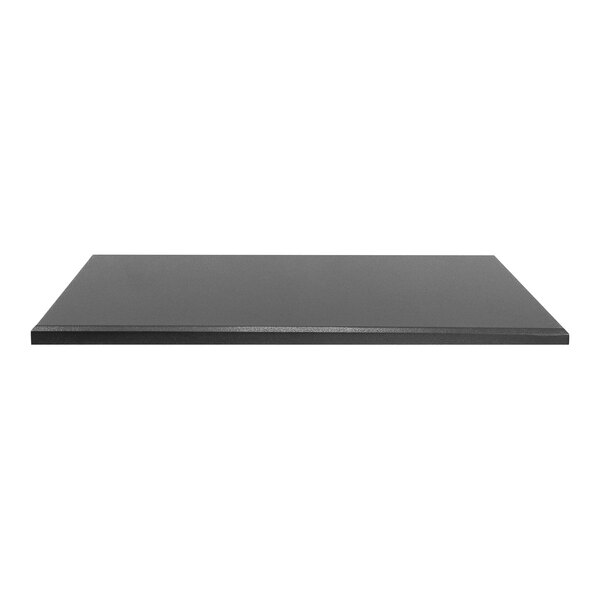 A Perfect Tables 30" x 48" Indoor Hammertone Silver rectangular table top.