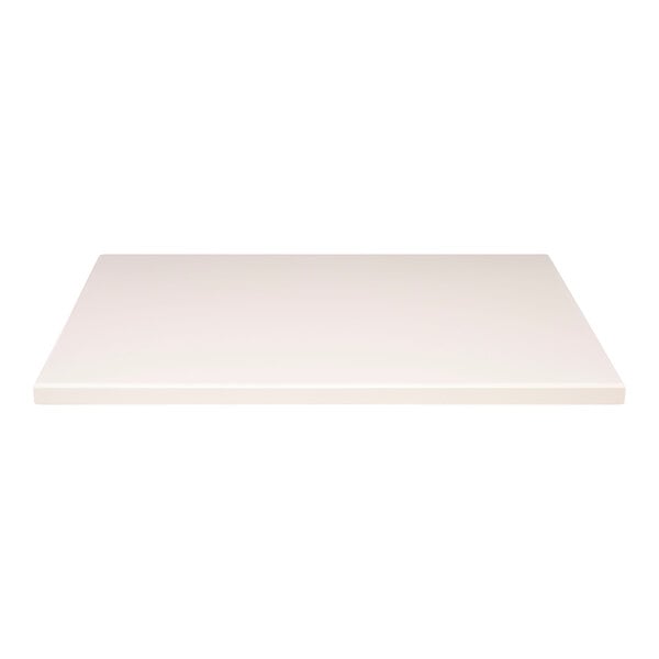 A Perfect Tables white rectangular table top with a white surface.