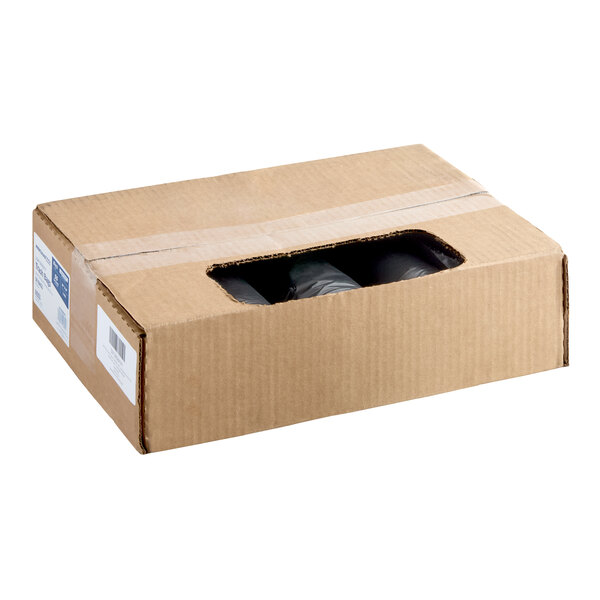Lavex Li'l Herc 55-60 Gallon 1.2 Mil 38" x 58" Low-Density Medium-Duty Black Trash Bag / Can Liner - 100/Case