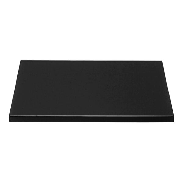 A black rectangular Perfect Tables outdoor table top.