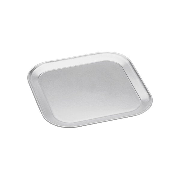 An American Metalcraft aluminum square pizza pan with a wide rim.