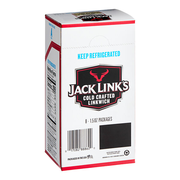 A white carton of Jack Link's Hard Salami and Pepper Jack Cheese Combos.
