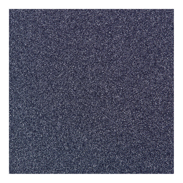 A Perfect Tables 30" x 96" blue sparkle table top with a speckled surface.