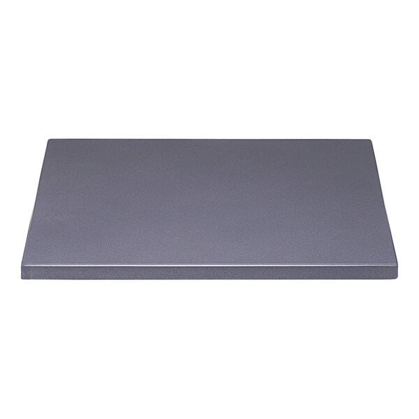 A close-up of a blue sparkle Perfect Tables square table top.