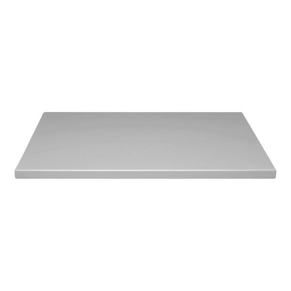 A rectangular Perfect Tables stone gray table top.