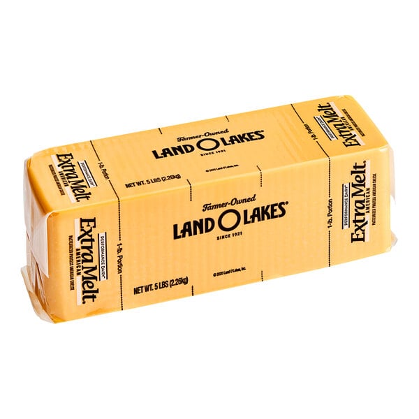 Land O Lakes Extra Melt White Shredded American Cheese, 5 Pound -- 4 per  case.