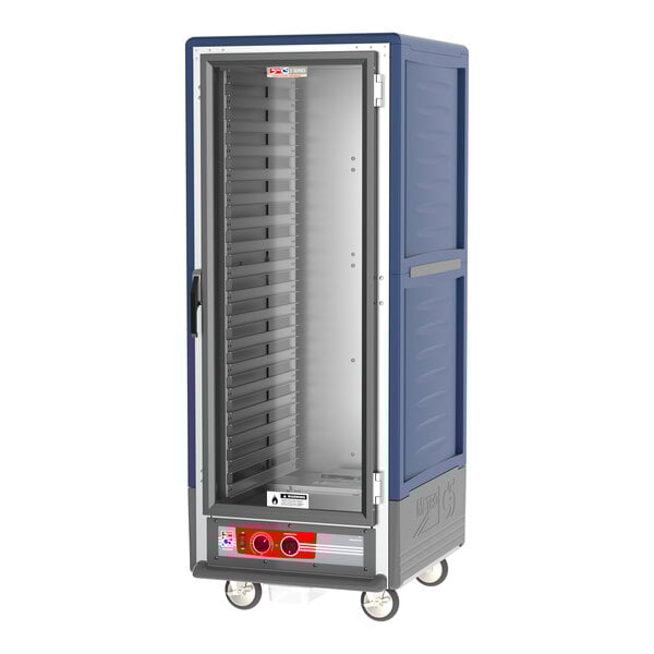 Metro C539-HFC-L-BU C5 3 Series Heated Holding Cabinet with Clear Door - Blue