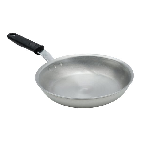 Vollrath Wear-Ever 10" Aluminum Fry Pan with Rivetless Interior and Black Silicone Handle 562110
