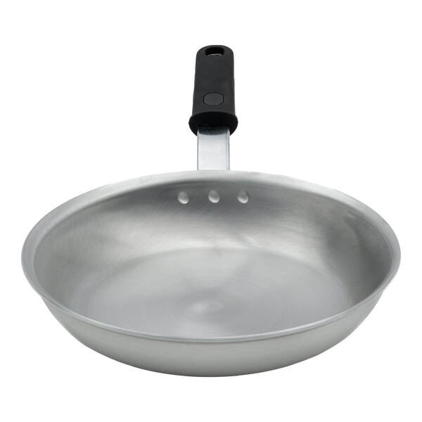 Vollrath Wear-Ever 10" Aluminum Fry Pan with Rivetless Interior and Black Silicone Handle 562110