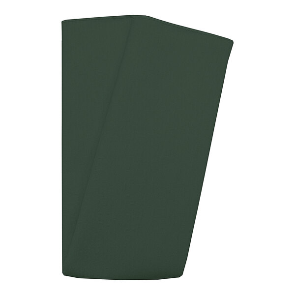 A forest green folded fabric.