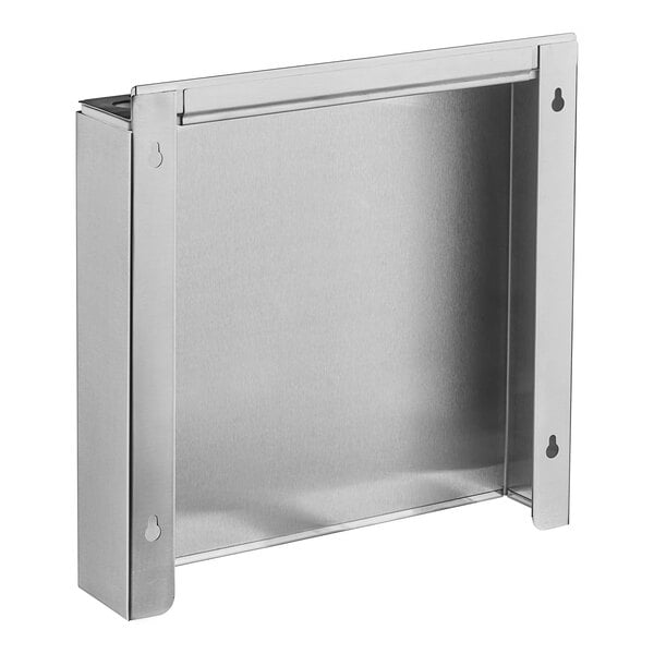 A stainless steel wall-mount knife rack with 7 slots.