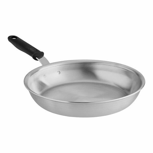 A Vollrath Wear-Ever aluminum fry pan with a black handle.